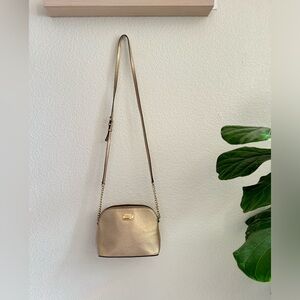Gold Michael Kors Cindy Dome Crossbody